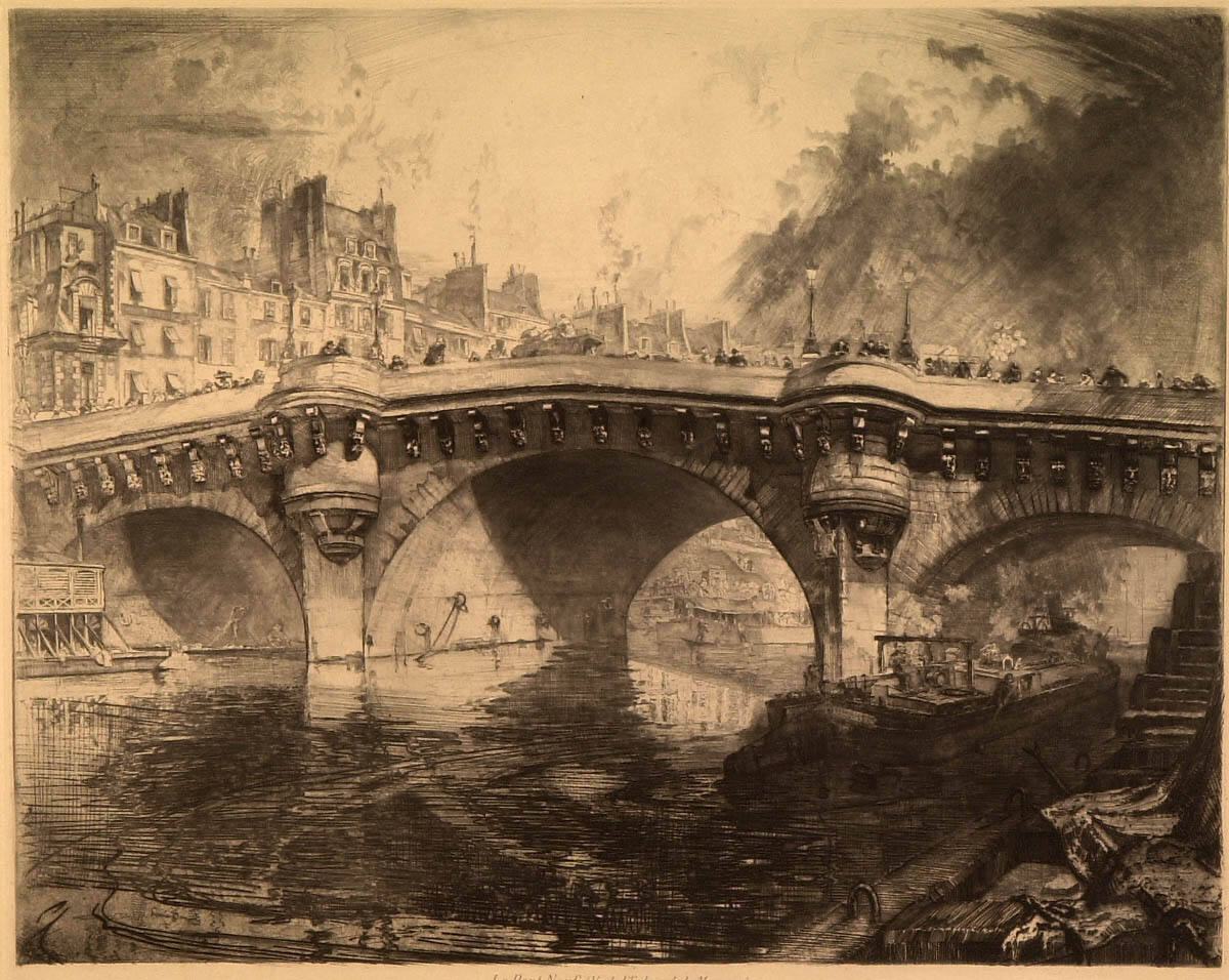 Le Pont Neuf (Vu de l'Ecluse de la Monnaie)