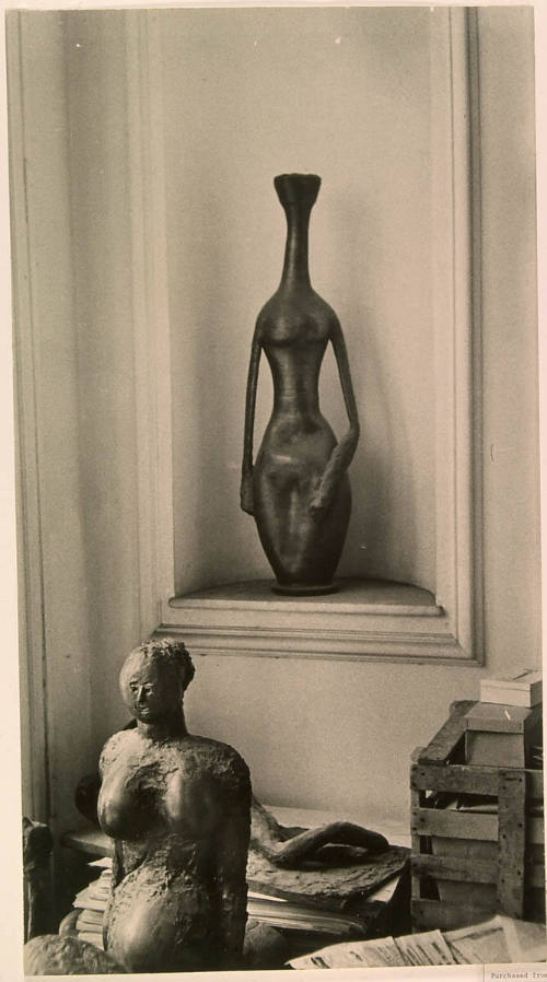 The Pregnant Woman, 1950, Sculpture on the Front Hall