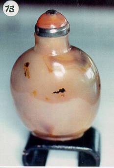 Snuff bottle with stopper and stand