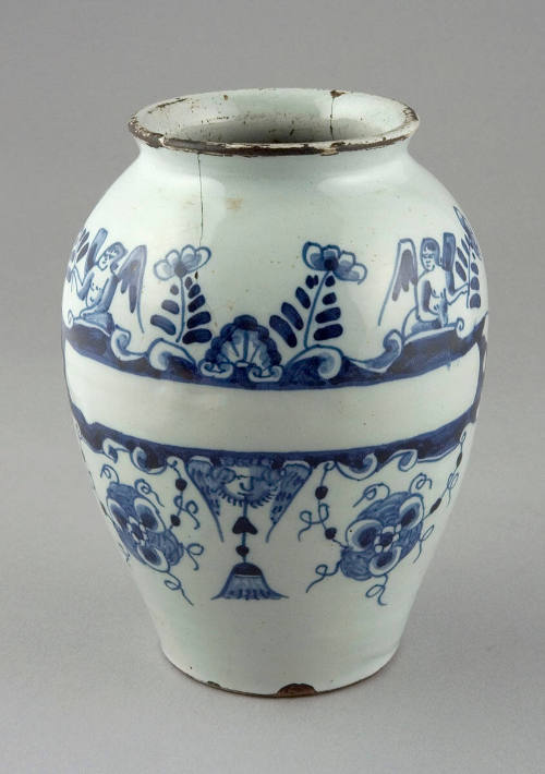 Drug Jar with Lid and Stand