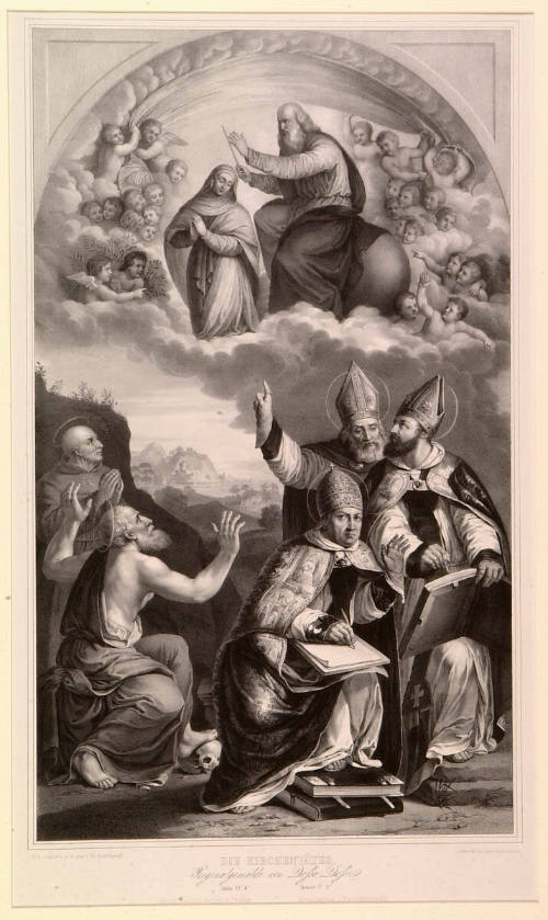 Disputation of the Immaculate Conception with the Four Church Fathers and St. Bernardine
