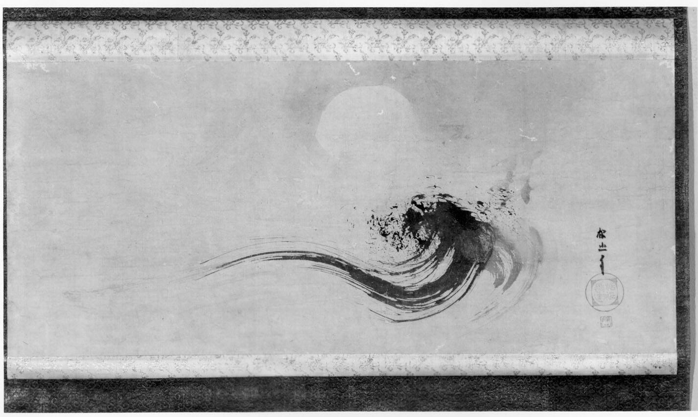 Great Waves Below the Rising Moon