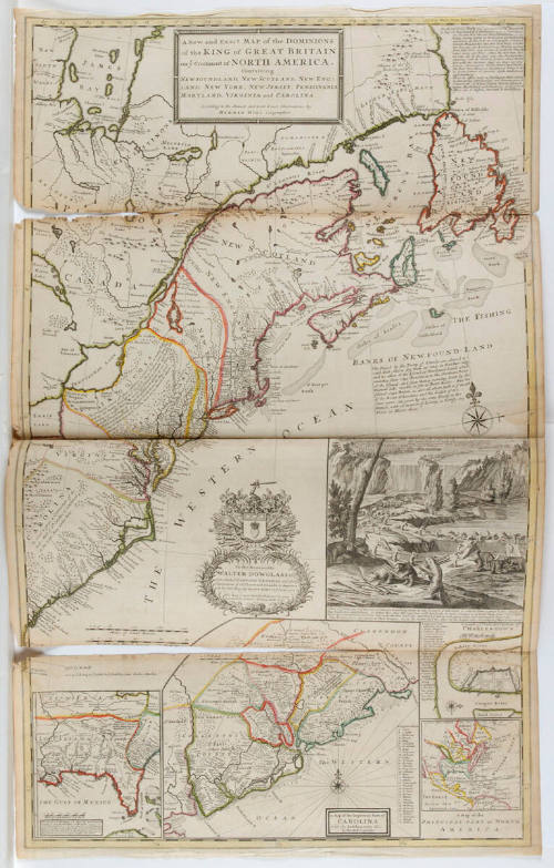 Map of North American Colonies