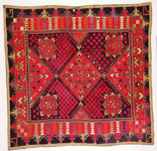 Embroidered Coverlet
