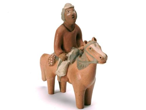 Figurine of Southwest Indian on a Horse