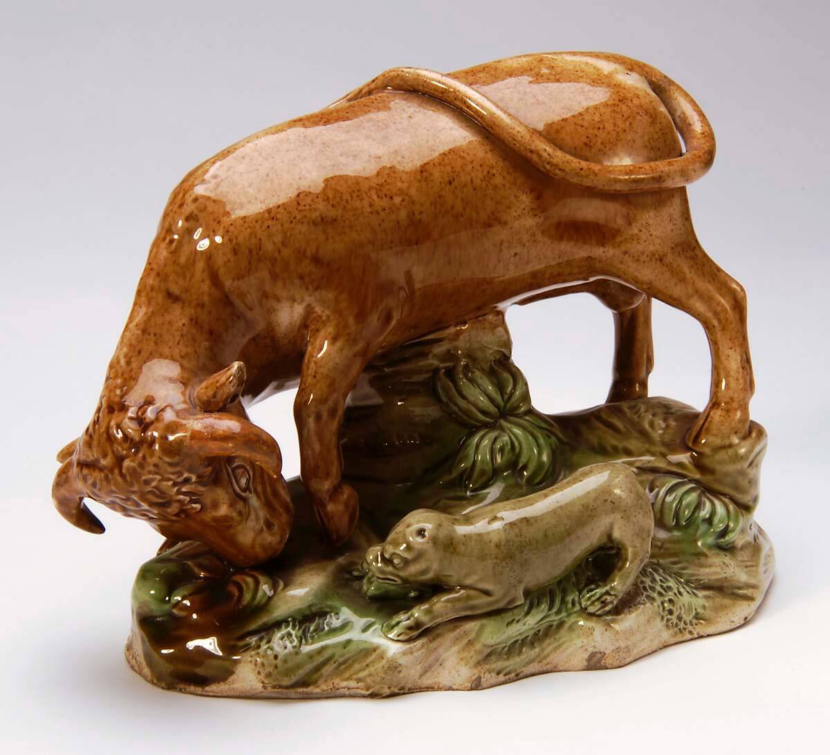 A Dog Baiting a Bull