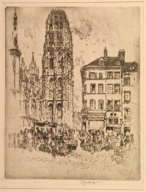 Flower Market and Butter Tower, Rouen
