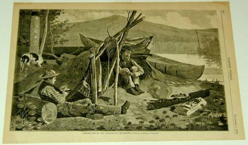 Camping out in the Adirondack Mountains