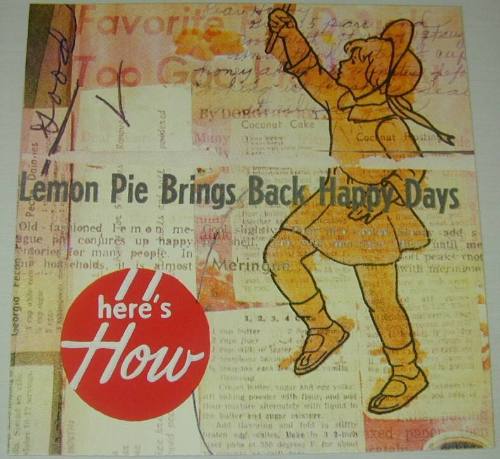 Lemon Pie Brings Back Happy Days