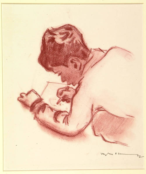 Boy Writing