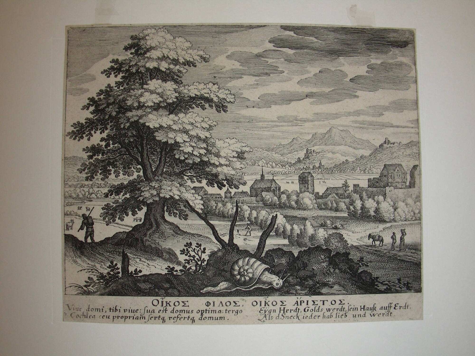 Landscape near Basel, with Snail