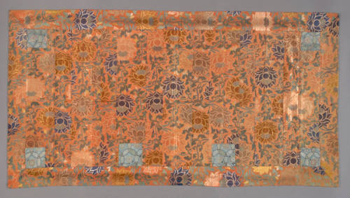 Seven column kesa with tolus vine design; niten and shiten with shoko design