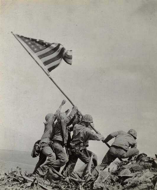 Raising of the Flag on Iwo Jima, February 23, 1945