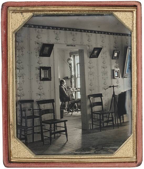 Daguerreotypist in his Studio
