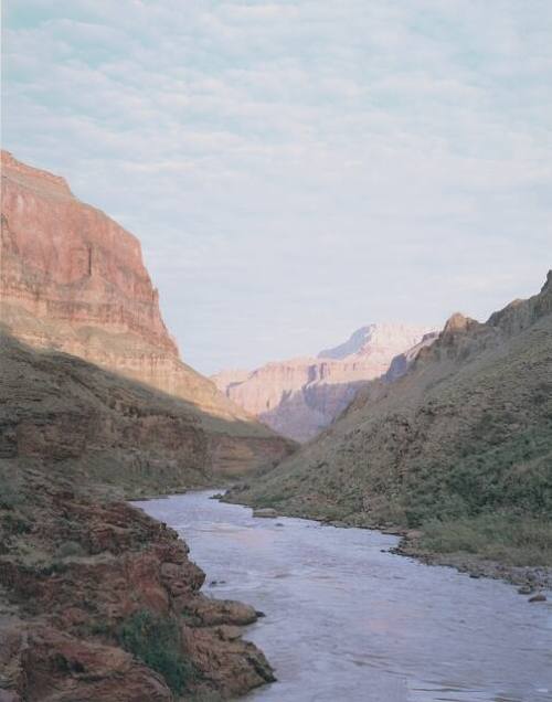 Panorama of Deer Creek Falls over Two Days and One Night, Grand Canyon, May 1, 2000