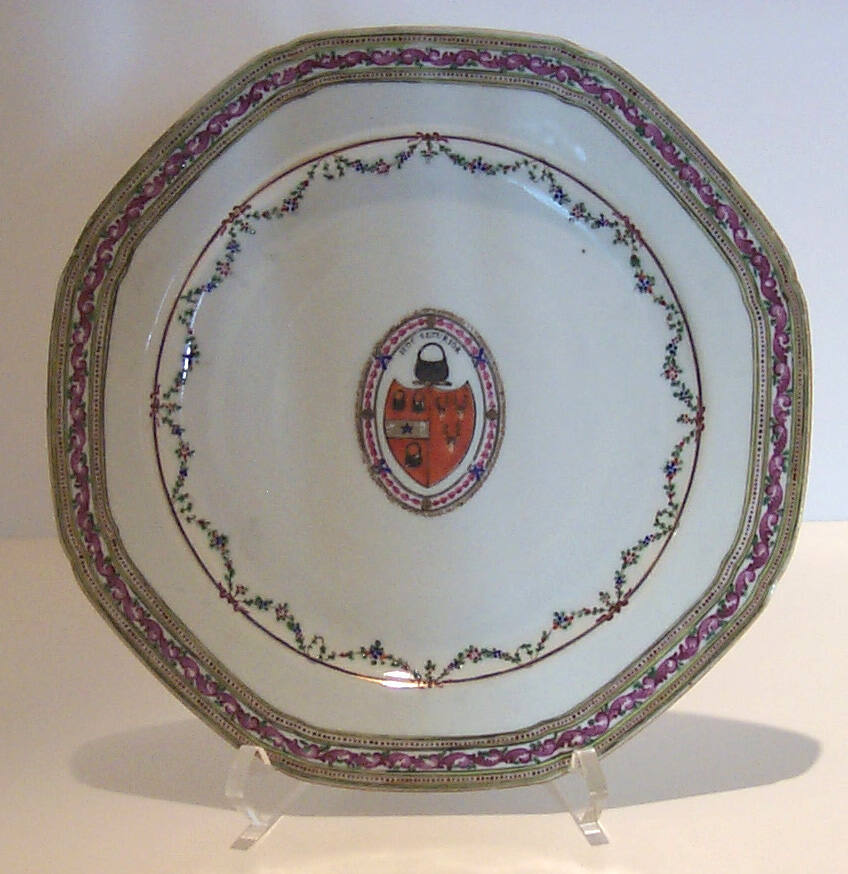 Floral Festoons on Bouge Plate