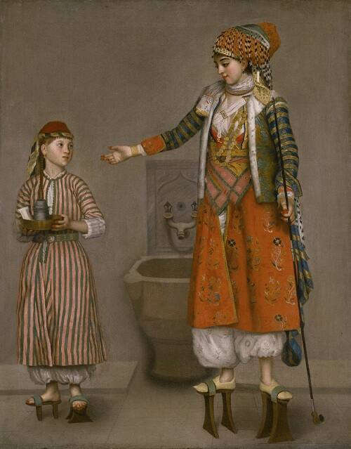 A Lady in Turkish Dress and Her Servant