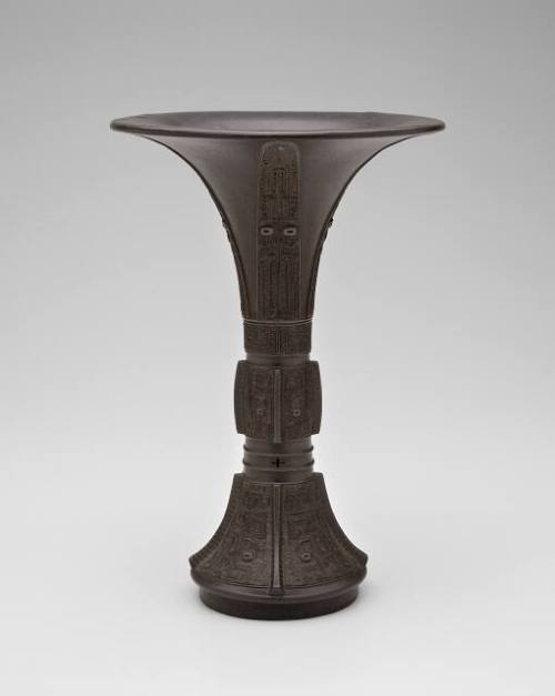 Vase in the Form of a Ritual Vessel, type gu