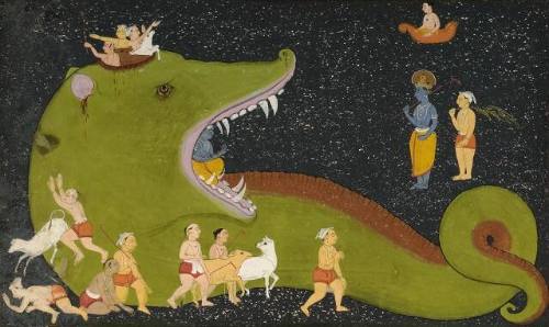 Krishna's Victory Over Aghasura