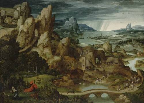 Penitent Saint Jerome in Landscape