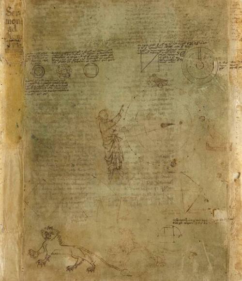 Astronomical and Geometrical Figures, Animals, and a Man
