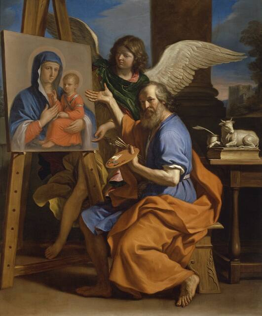Saint Luke Displaying a Painting of the Virgin