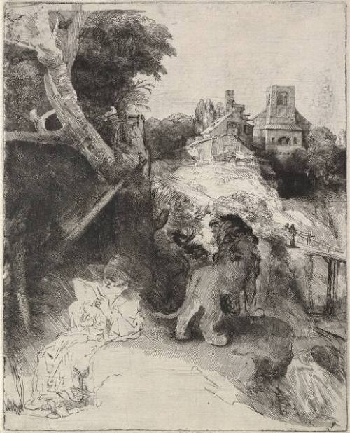 Saint Jerome Reading in an Italian Landscape