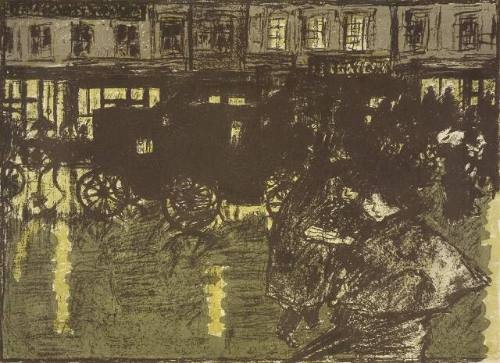 Street at Night: Rain