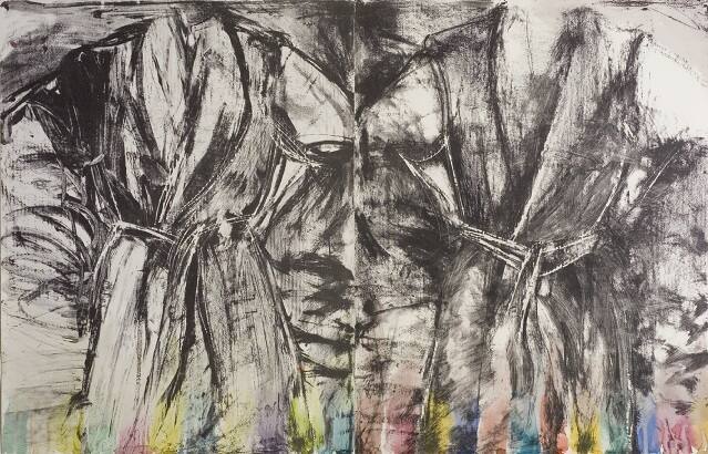 Two Robes with Watercolor
