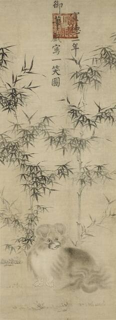 Dog and Bamboo