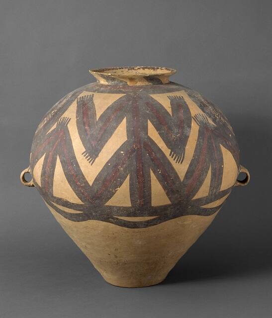 Large Funerary Jar with Supernatural Beings