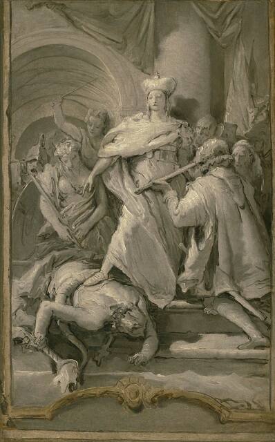 Allegorical Scene:  A Woman Ruler Triumphant over Discord