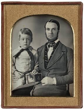 Father and Son with Postmortem Daguerreotype