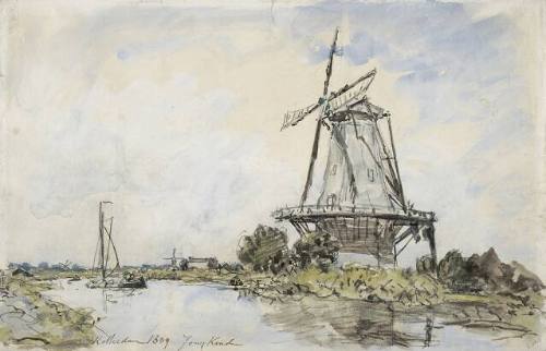 Windmill near Rotterdam