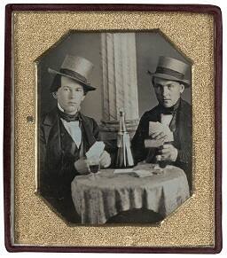 Two Men Playing Cards