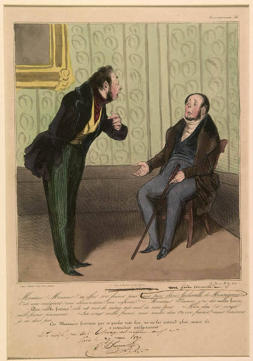 Untitled (Sir! Sir!! To offer me 500 francs...)