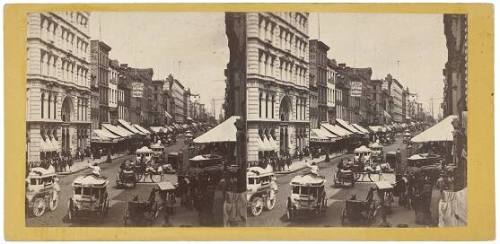 Looking up Broadway from the Corner of Grand Street