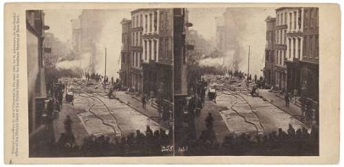 The Burning of Cyrus W. Field's Warehouse in New York