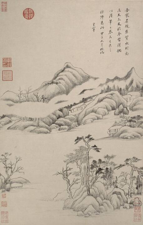 Landscape after Zhao Mengfu's "Water Village"