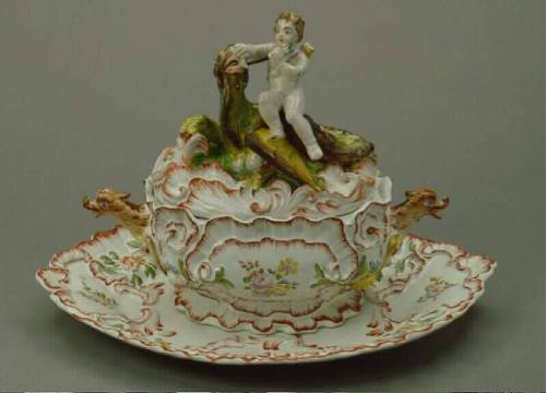 Soup Tureen, Cover, and Stand