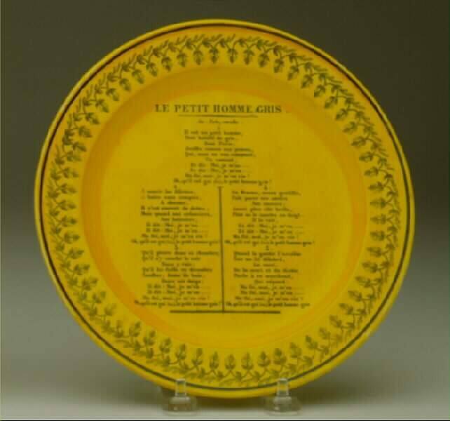 "Le Petit Homme Gris" Plate