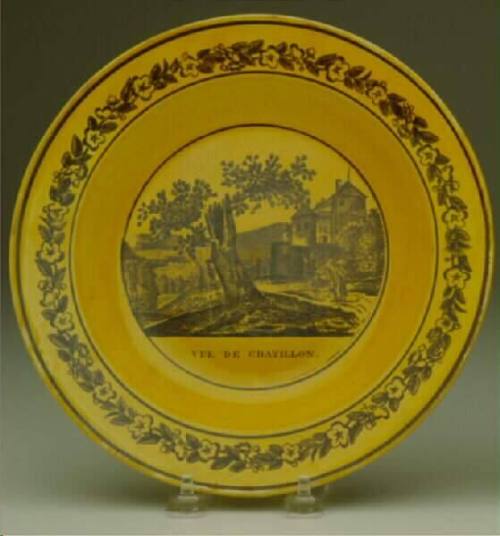 "Vue de Chatillon" Plate