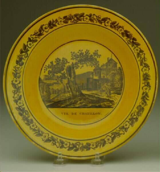 "Vue de Chatillon" Plate