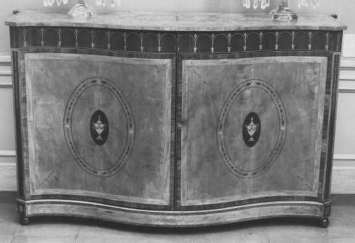 Serpentine-Fronted Side Cabinet