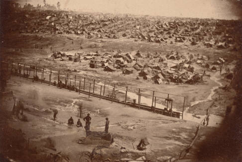 Bird's-eye view, Andersonville Prison, Georgia