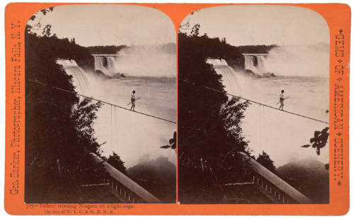 Belleni Crossing Niagara on Tight-Rope