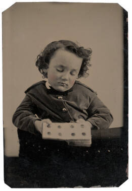 Boy with Gem Tintype Album