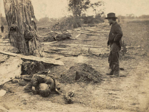 A Contrast! Federal Buried, Rebel Unburied, Antietam