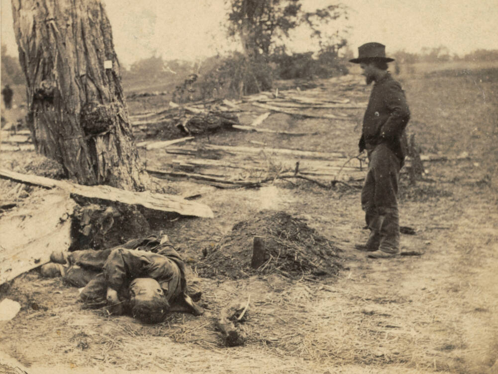 A Contrast! Federal Buried, Rebel Unburied, Antietam