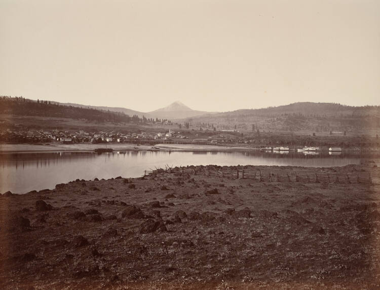 Dalles City From Rockland, Columbia River